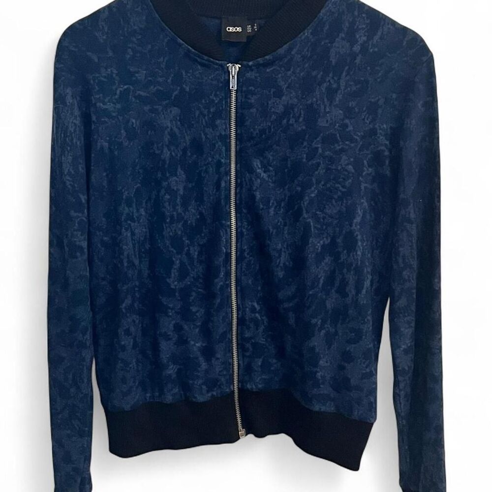Asos | Women's Navy Bomber Jacket | Size 4 US